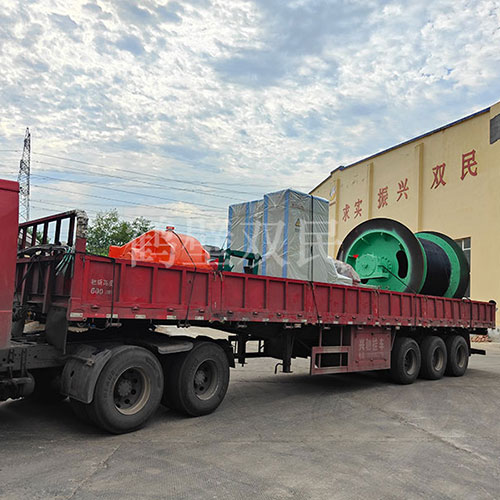 鶴壁雙民租賃絞車JK-2×1.8P礦井提升機(jī)裝車發(fā)貨！
